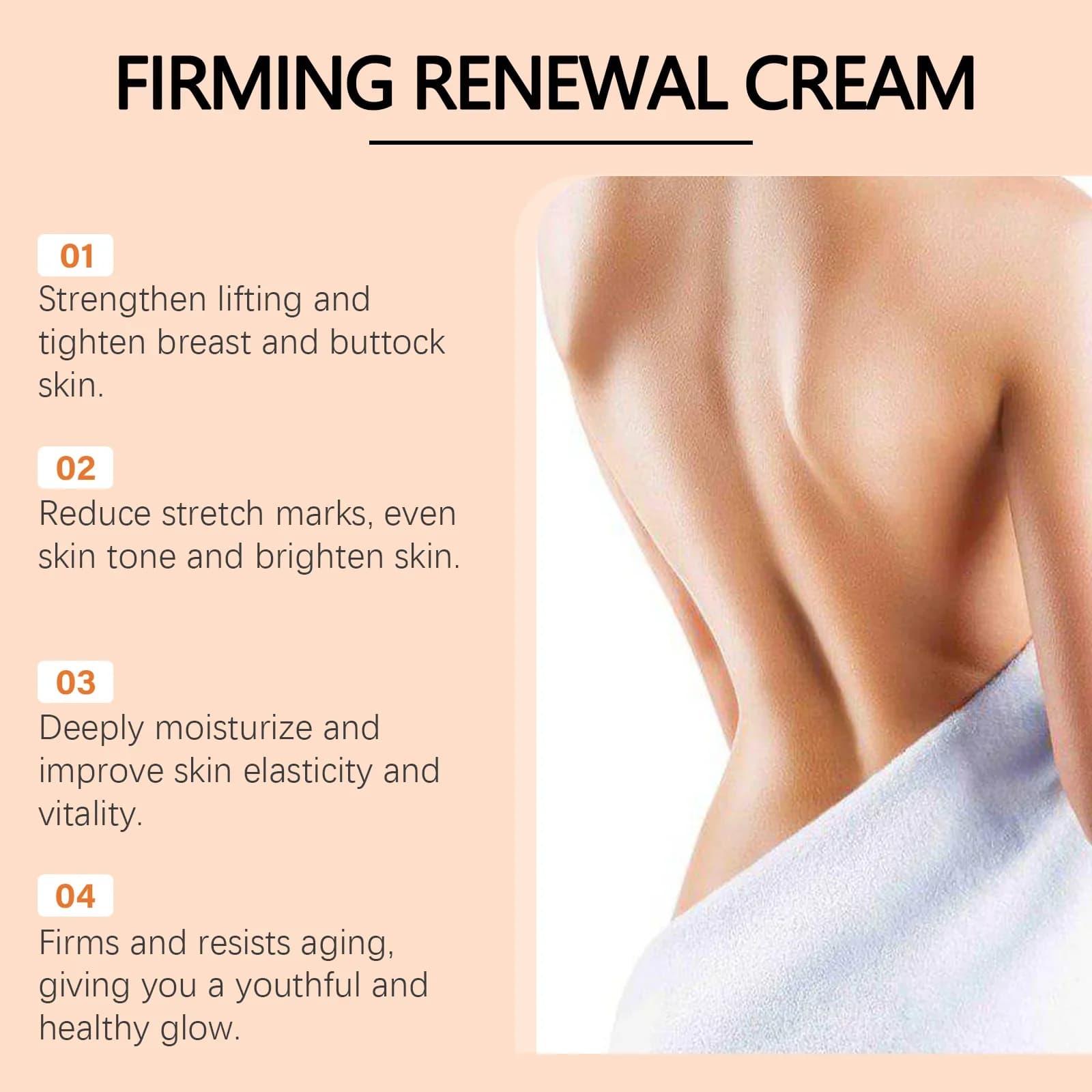 Crème Raffermissante Corps Anti-Cellulite Effet Tenseur et Liftant pour Amincir la Taille