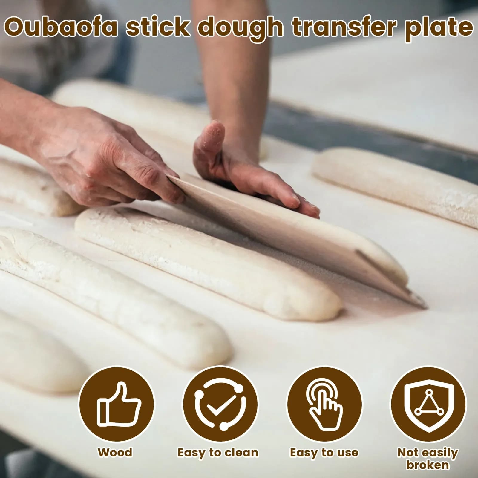 Nouvelles planches à retourner le pain, planches à retourner le pain français, plateau de service en bois pour pain, planche à retourner les pains, outils de boulangerie