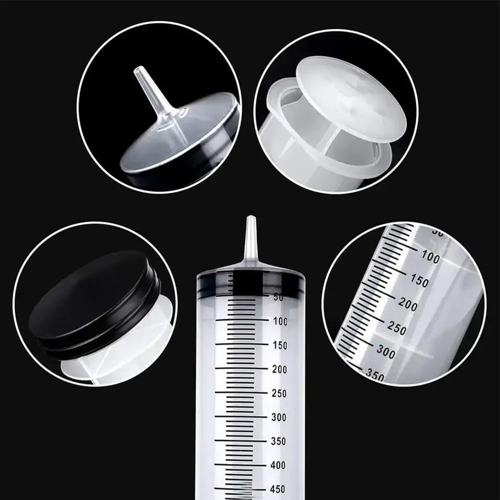 Pompe à huile à seringue avec échelle graduée 100/300/550 ml, grandes seringues réutilisables, extracteur d'huile par aspiration sous vide, pompe pistolet
