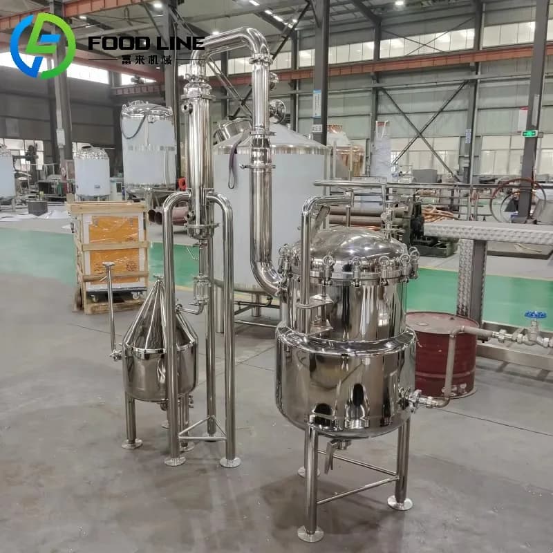 Unité de distillation moléculaire en verre de distillation moléculaire sous vide pour l'extraction d'huile essentielle végétale