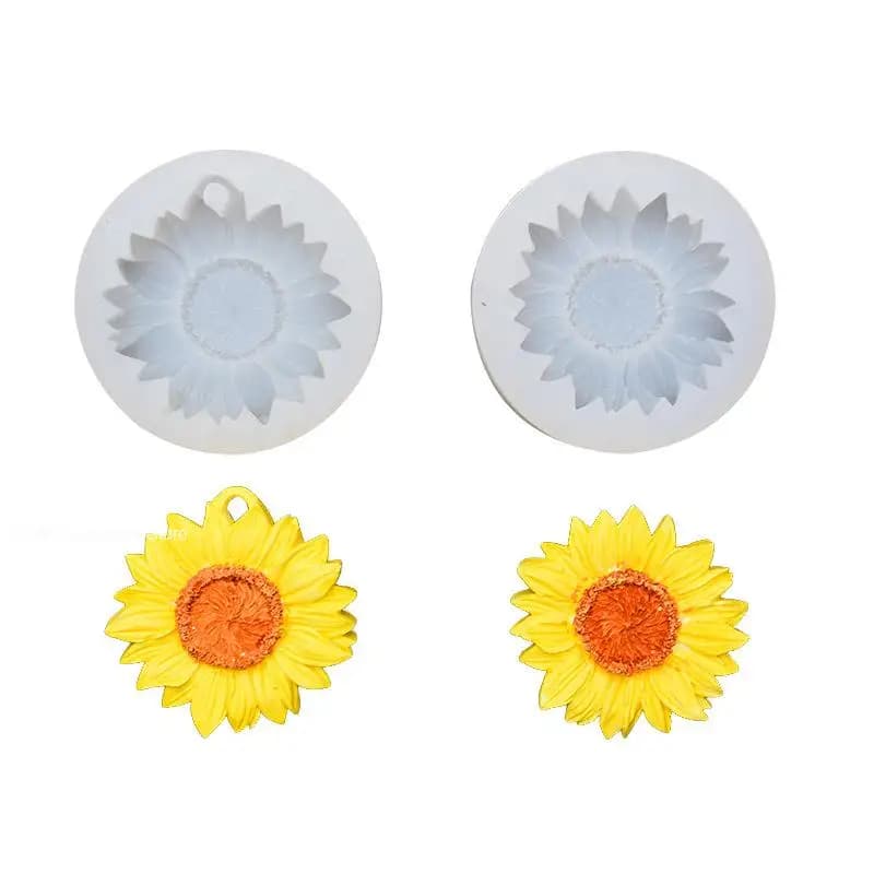 Moule en silicone tournesol Regina pour décoration de gâteau au chocolat, bricolage, chrysanthème, bougie d'aromathérapie, gypse
