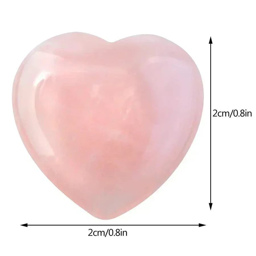 10/20/30 pièces Quartz Rose coeur cristal naturel pierres polies pierre de guérison gravier spécimen saint valentin cadeau pour les femmes