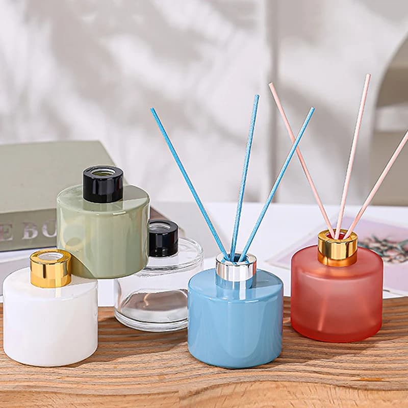 Bouteille vide en verre d'aromathérapie de 150ml, diffuseur de parfum en rotin pour l'intérieur de la voiture, diffuseur de parfum pour la décoration du véhicule