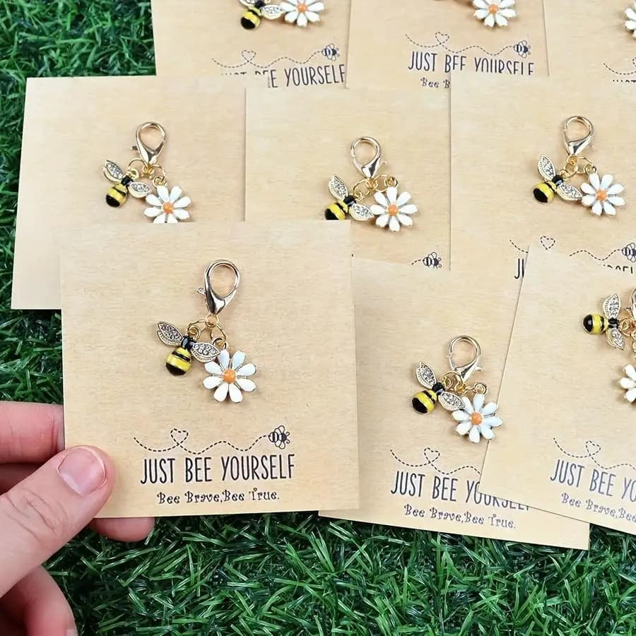 1/5/10/20/50/100 pièces Just Bee Yourself cadeaux d'encouragement positif |   Cartes dépliantes, cadeaux d'amitié mignons, cadeaux de motivation,