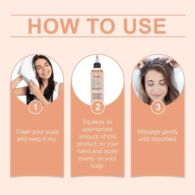 Huile capillaire Hoegoa, soin doux pour nourrir le cuir chevelu, hydrater, réparer les cheveux secs, hydrater, lisser, nourrir, soin capillaire quotidien, huile essentielle