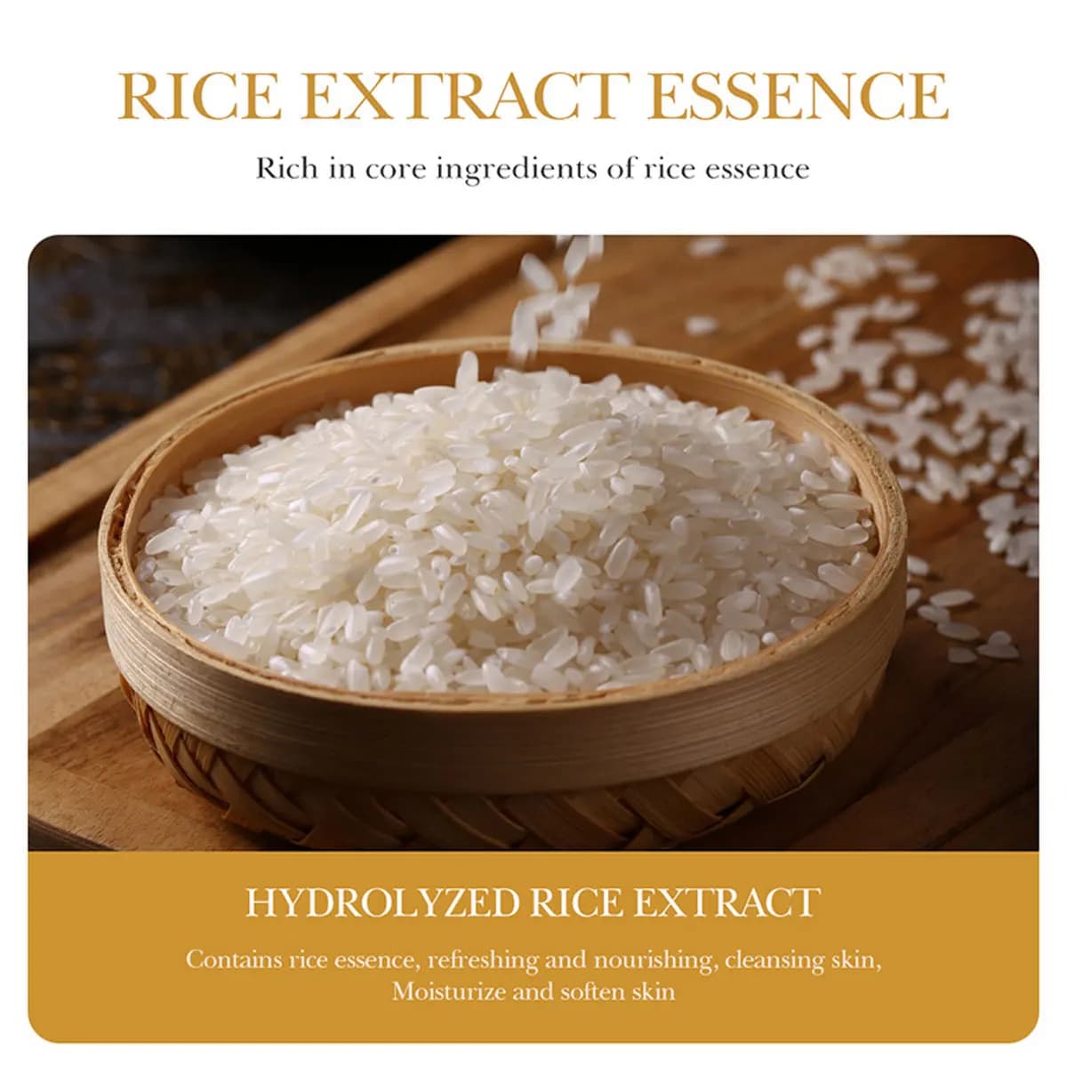 Essence originale de riz nettoyage en profondeur, savon nettoyant hydratant nourrissant pour le visage, contrôle de l'huile rafraîchissant, savon pour les mains