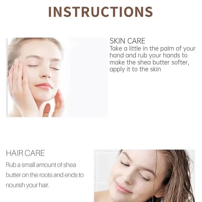 100g Dimollaure Huile de beurre de karité naturel non raffiné Soins de la peau biologiques Hydratant Massage corporel
