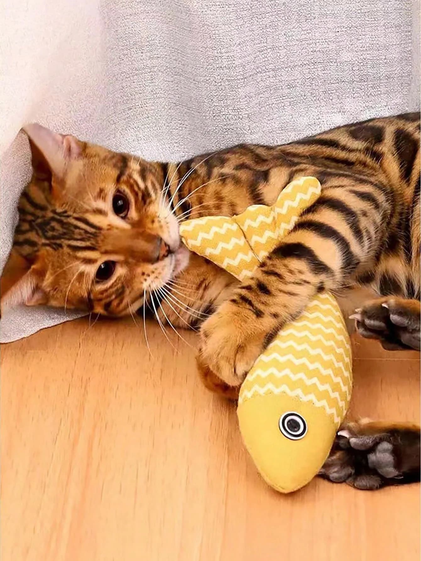 2 jouets pour chat, poisson à l'herbe à chat