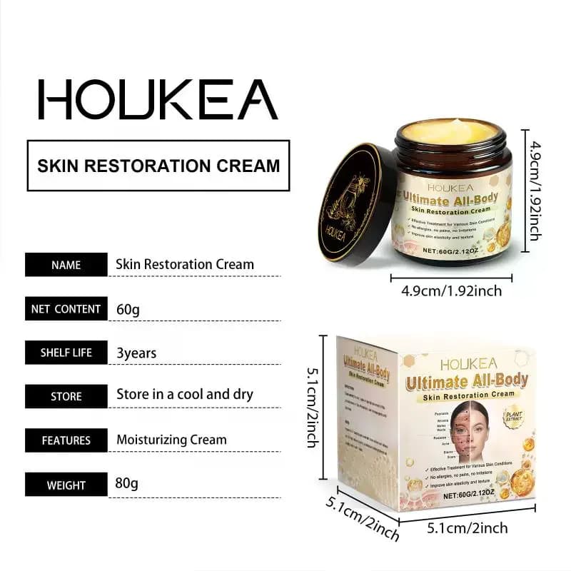 Crème de soin pour la peau Houkea qui hydrate
