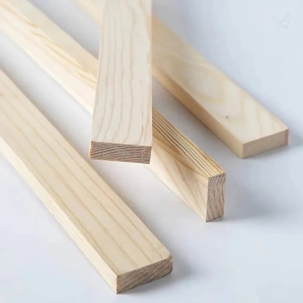 Ensemble de 8 guides de roulement en bois pour rouleaux à pâte, épaisseurs 3mm/5mm/7mm/10mm, rails lisses beige clair pour rouleaux à argile