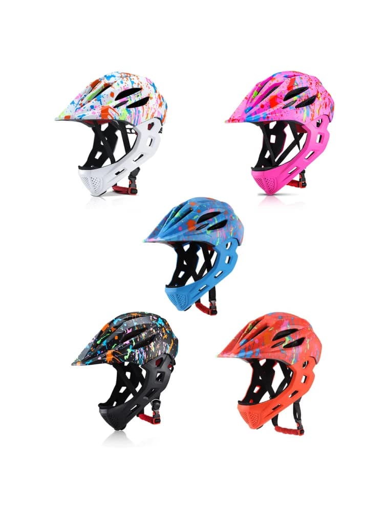 Casques pour enfants réglable respirant rouleau Balance Bbike casque de sport LED vélo équitation Scooter casque complet pour enfants