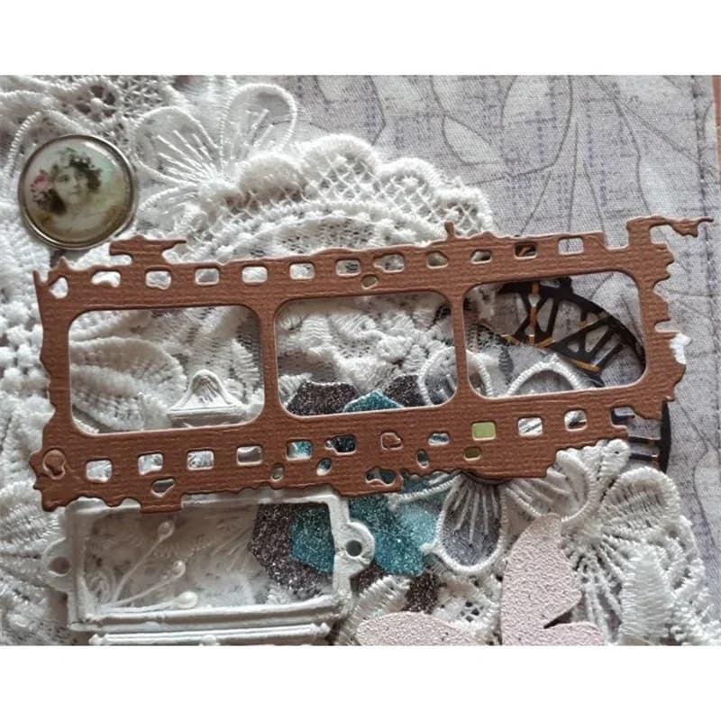 Matrices de découpe de Film en rouleau, Scrapbooking, pochoirs de découpe en acier, modèle d'album Photo, artisanat en métal