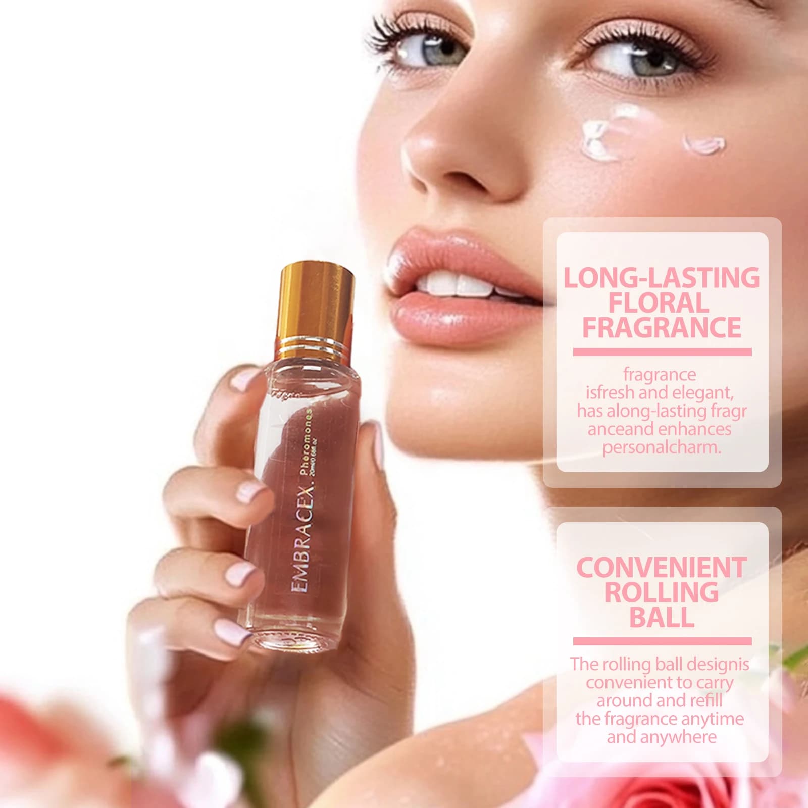 Huiles essentielles aux phéromones 20 ml, huile aux phéromones pour femmes, roll-on, parfum longue durée, cadeaux