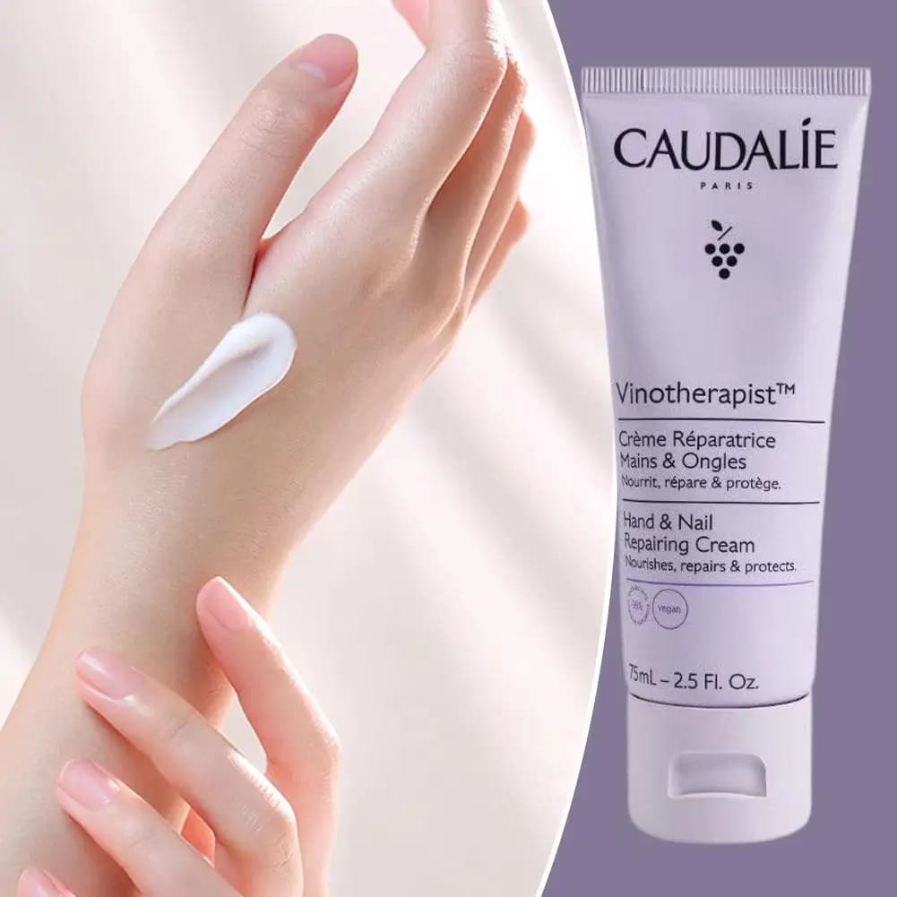 Caudalie – crème pour les mains aux graines coréennes, 75ml, hydrate, nourrit, éclaircit, améliore l'élasticité, adoucit, réduit la rugosité