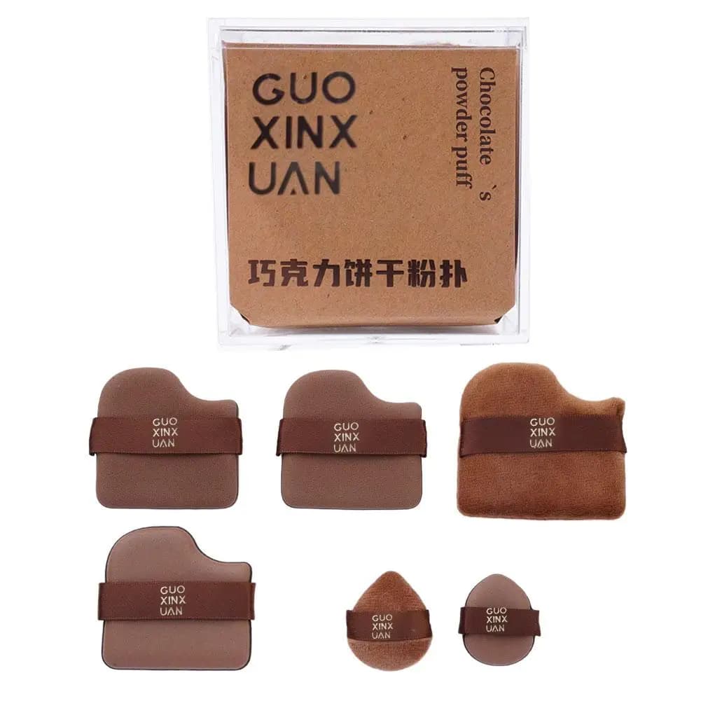 Mélangeur de maquillage en Biscuit au chocolat, coussin d'air, éponge de fond de teint, bouffantes de poudre libre, outil applicateur cosmétique