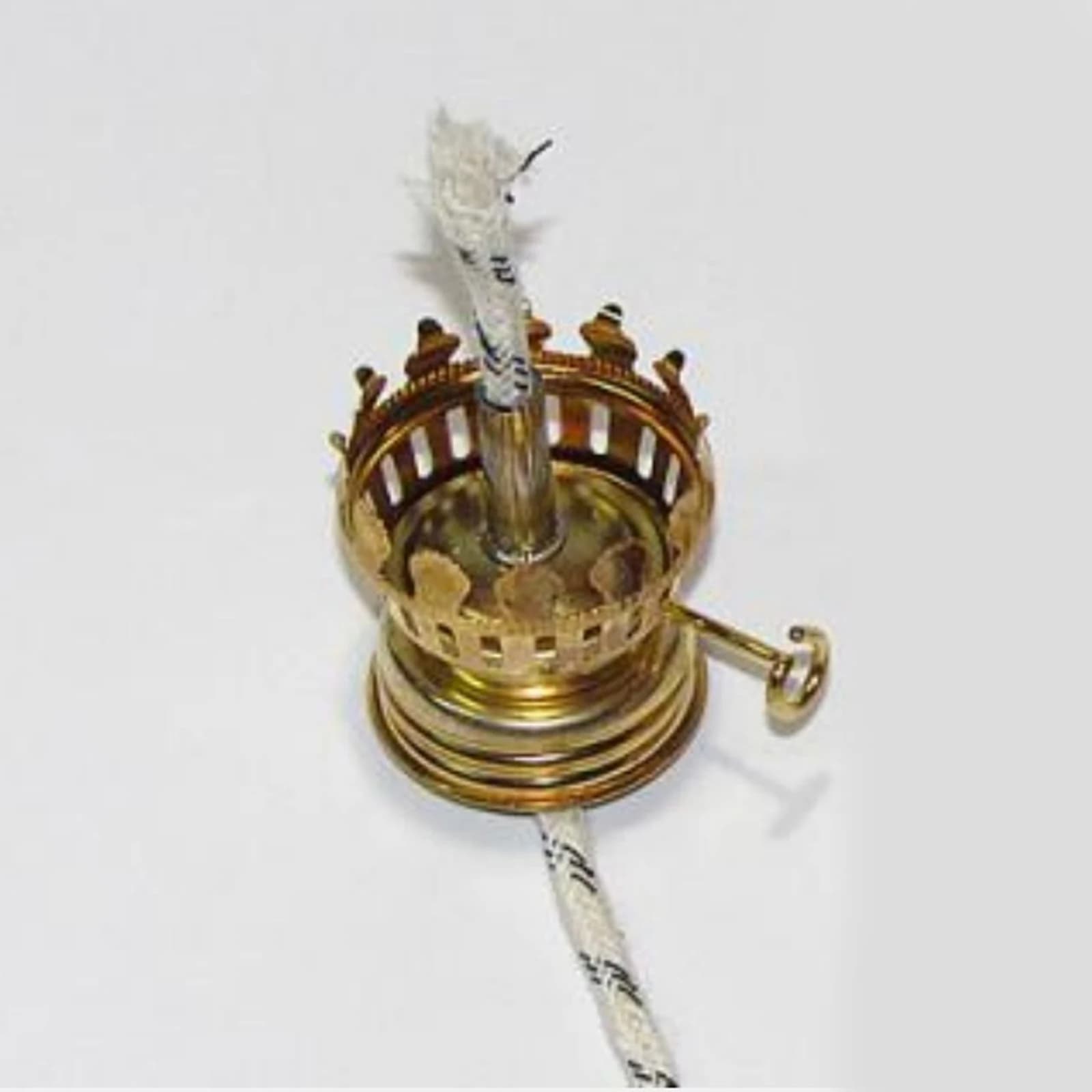 Brûleur de lampe à huile de style vintage pour lampe antique, verre transparent, remplacement de lampes à huile, utilisation intérieure, support de lampe à huile