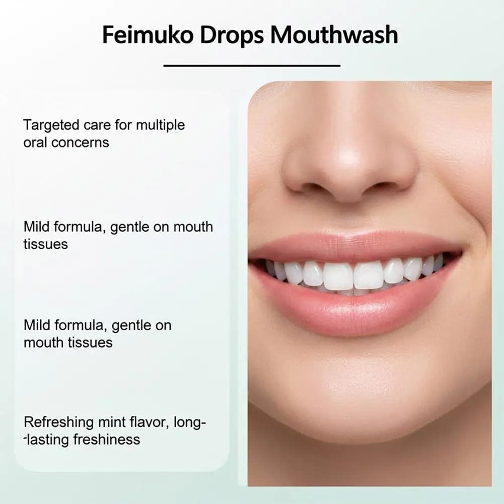 Bain de bouche naturel 50 ml, soin des gencives, apaisant et nettoyant, élimine la mauvaise haleine, pour un sourire confiant