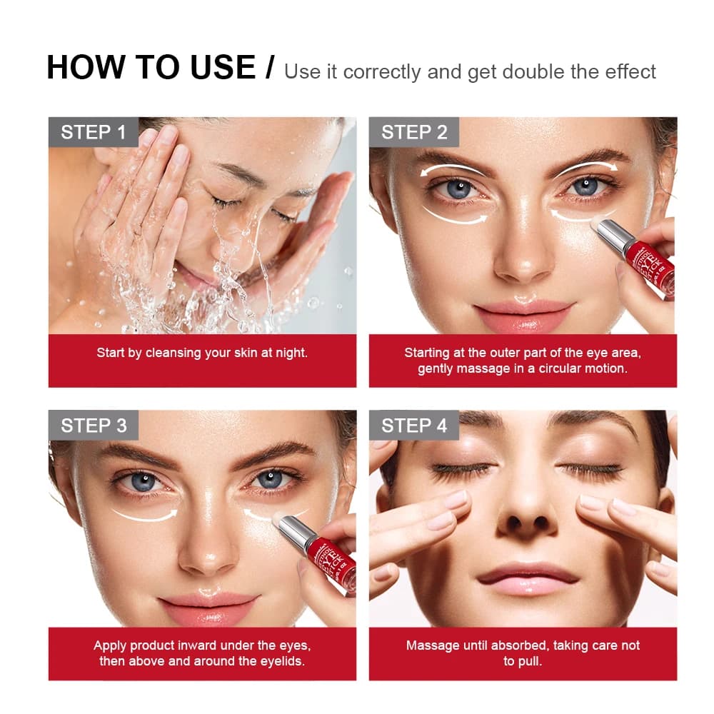 Crème pour les yeux au rétinol éclaircissante pour les cernes, raffermissante pour la peau, réparation instantanée des yeux, bâton de sérum pour femmes, soins pour les yeux