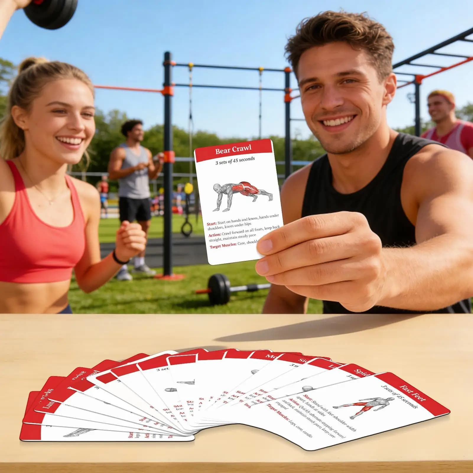 36 cartes de fitness, guide complet sur la force du tronc, guide des exercices d'entraînement aérobie, cartes d'équipement de fitness pour la salle de sport à domicile