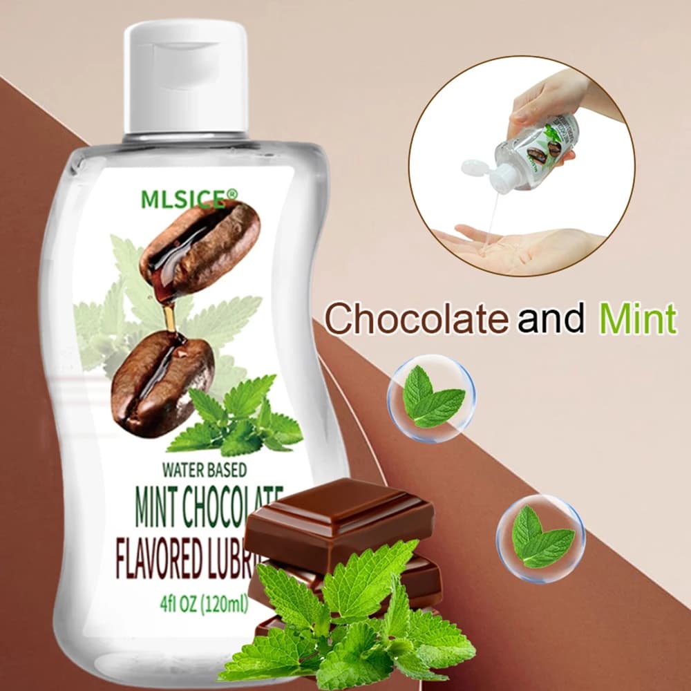 4 Options de lubrifiant sexuel à saveur de chocolat pour le corps, pour Couples, hommes et femmes, 120ml par bouteille