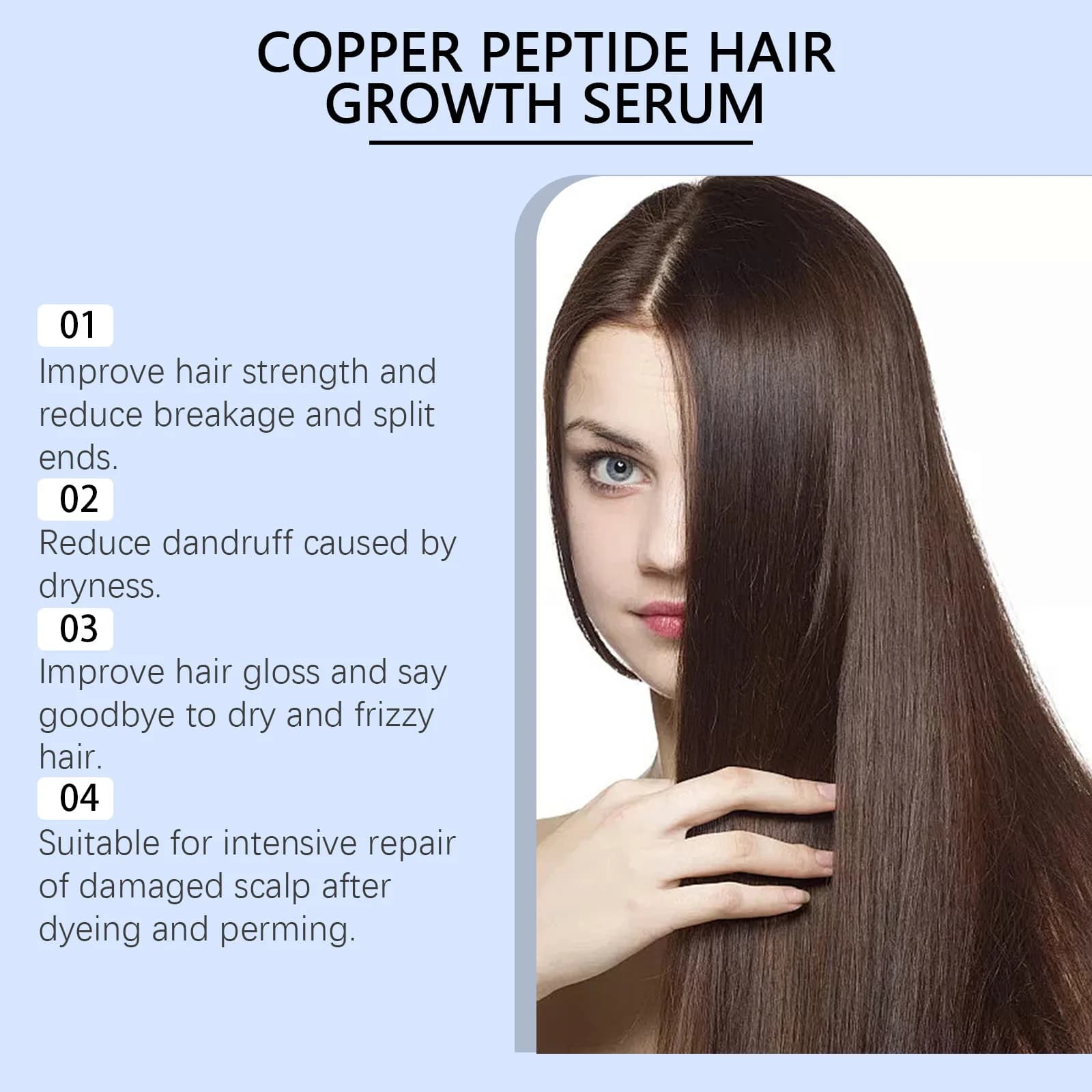 Sérum Capillaire au Cuivre et Peptides pour la Croissance des Cheveux