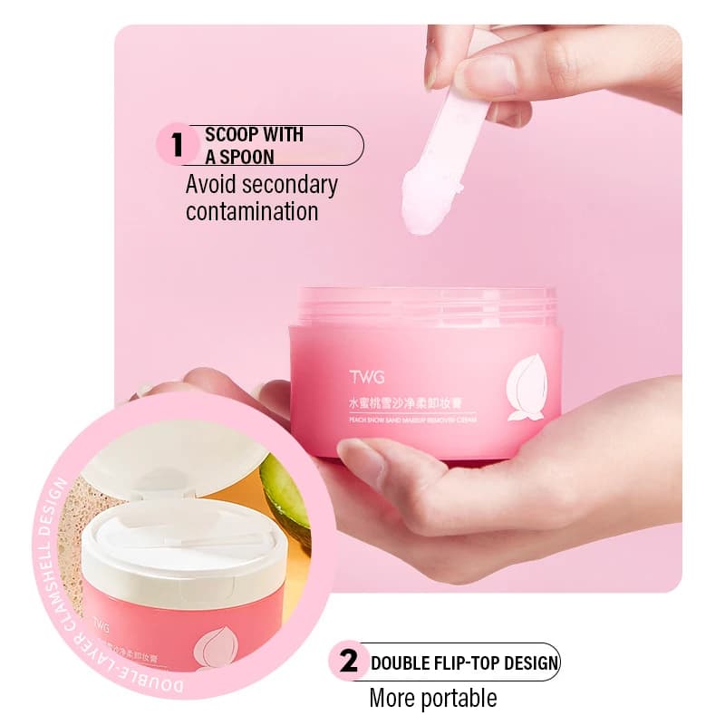 Baume nettoyant à l'avocat, démaquillant 4-en-1 pour le visage, les yeux et les lèvres, fondation rapidement soluble sans résidus, baume nettoyant doux, parfumé aux fruits