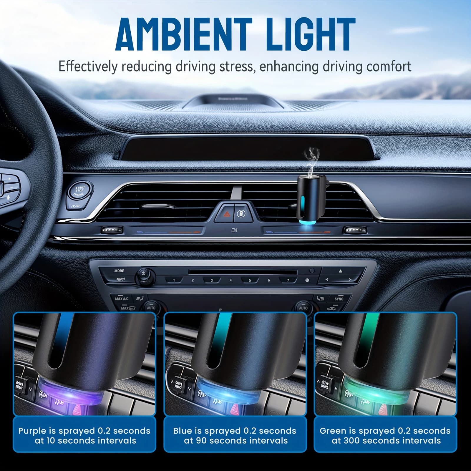 Diffuseur Purificateur d'Air pour Voiture