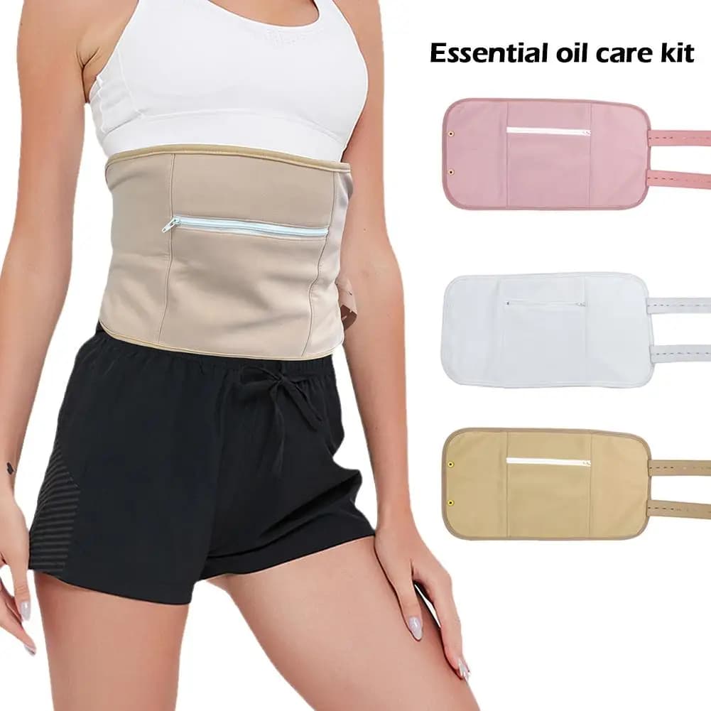 Pack d'huile de ricin, enveloppe de Compression d'huile de ricin biologique, fournitures d'amélioration d'auto-conditionnement pour améliorer les Muscles de l'abdomen du foie