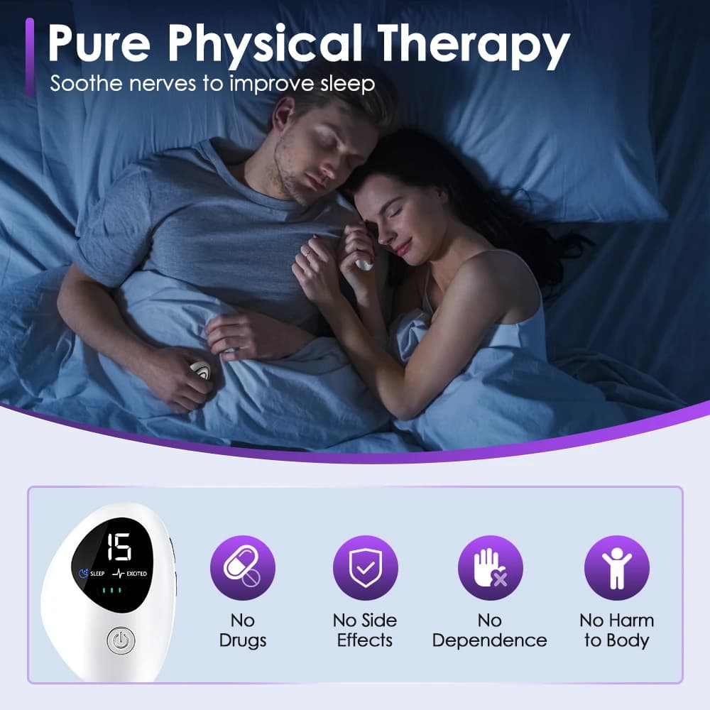 Nouvel aide au sommeil, soulage l'insomnie, dispositif d'hypnose portatif CES, Stress Mental, l'anxiété, dépression, élimine la relaxation du cerveau, sommeil rapide