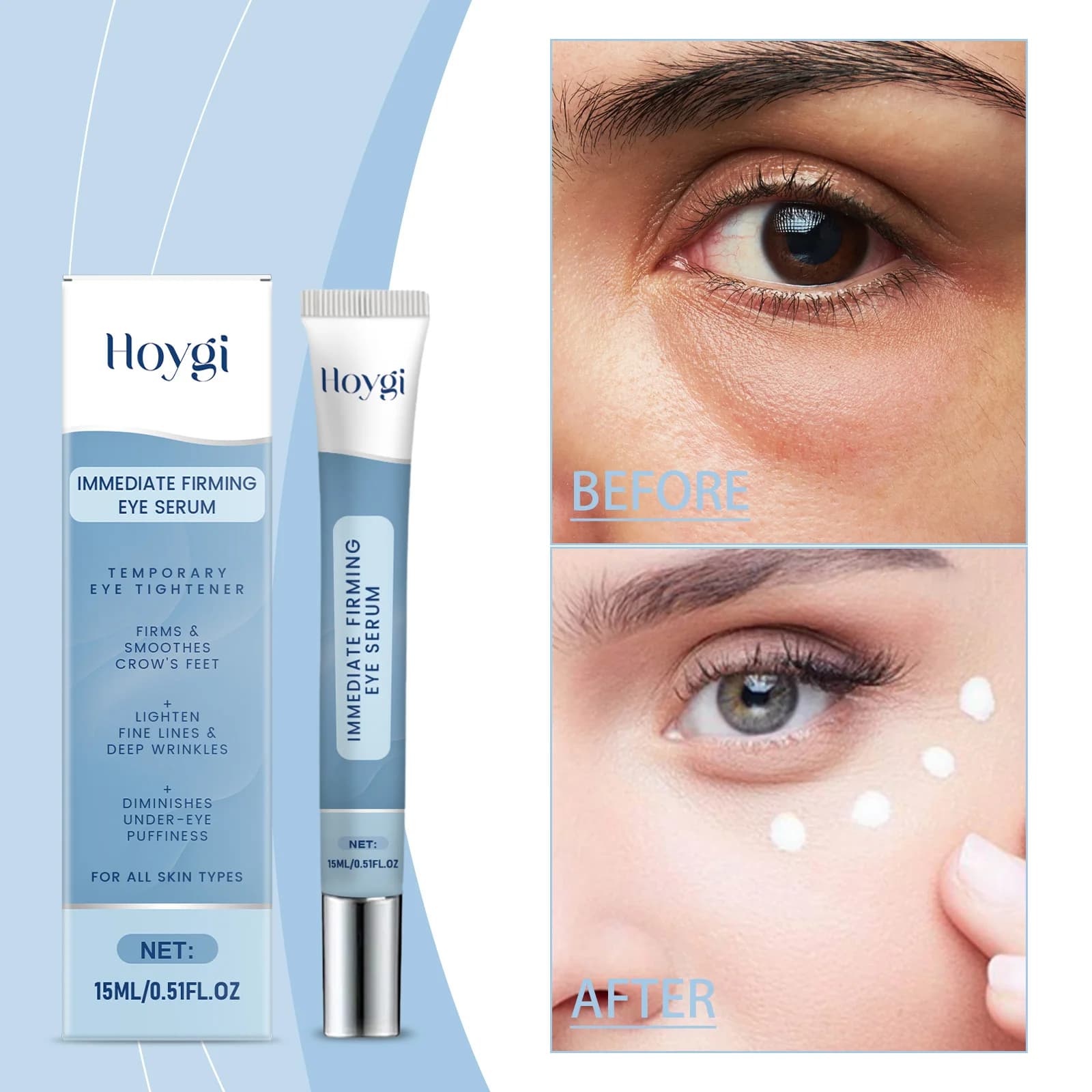 Crème hydratante pour les yeux : Soin doux
