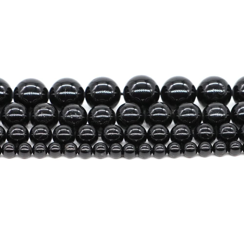 Perles de Tourmaline noire 4/6/8/10mm