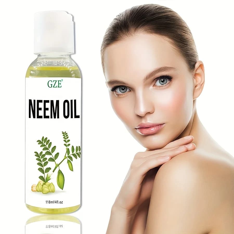 Huile de GZE Neem pour la peau, la croissance des cheveux non dilueuse pressée à froid, utilisée pour les cheveux, la peau et les ongles