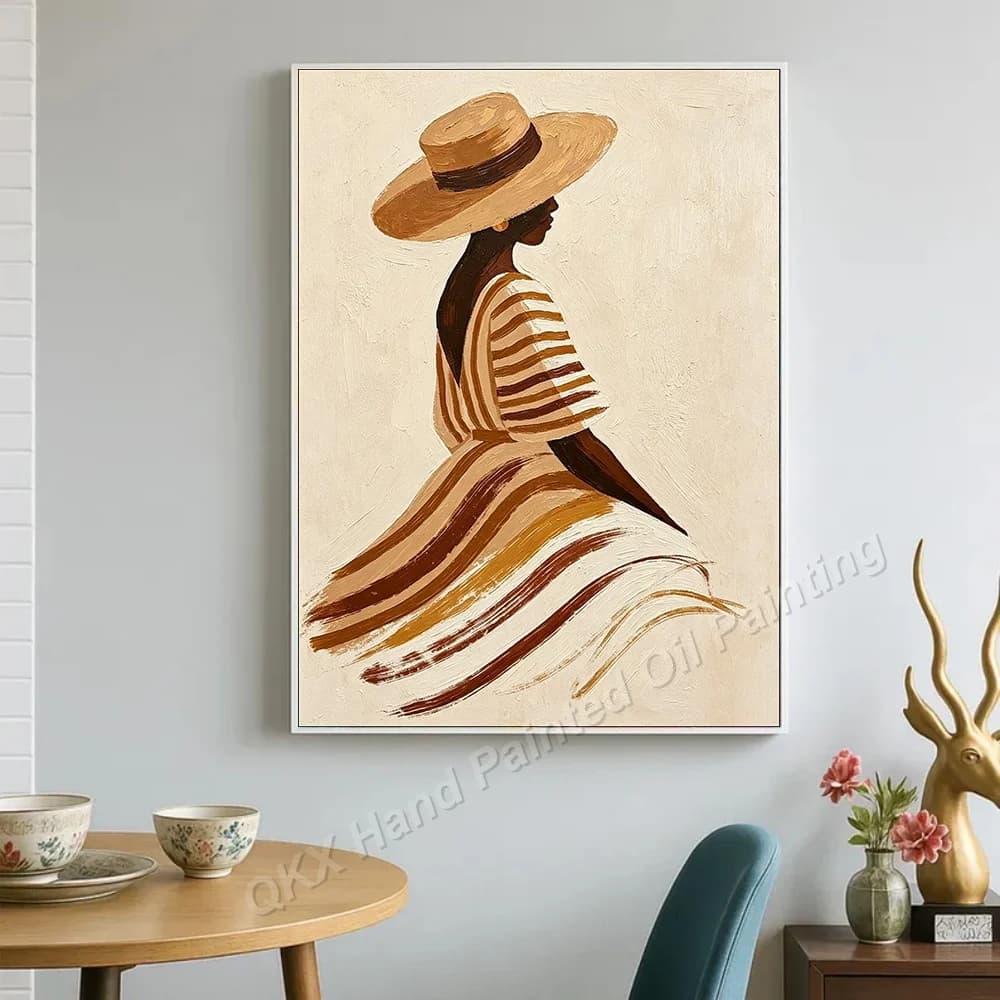 Peinture à l'huile 100% peinte à la main sur toile