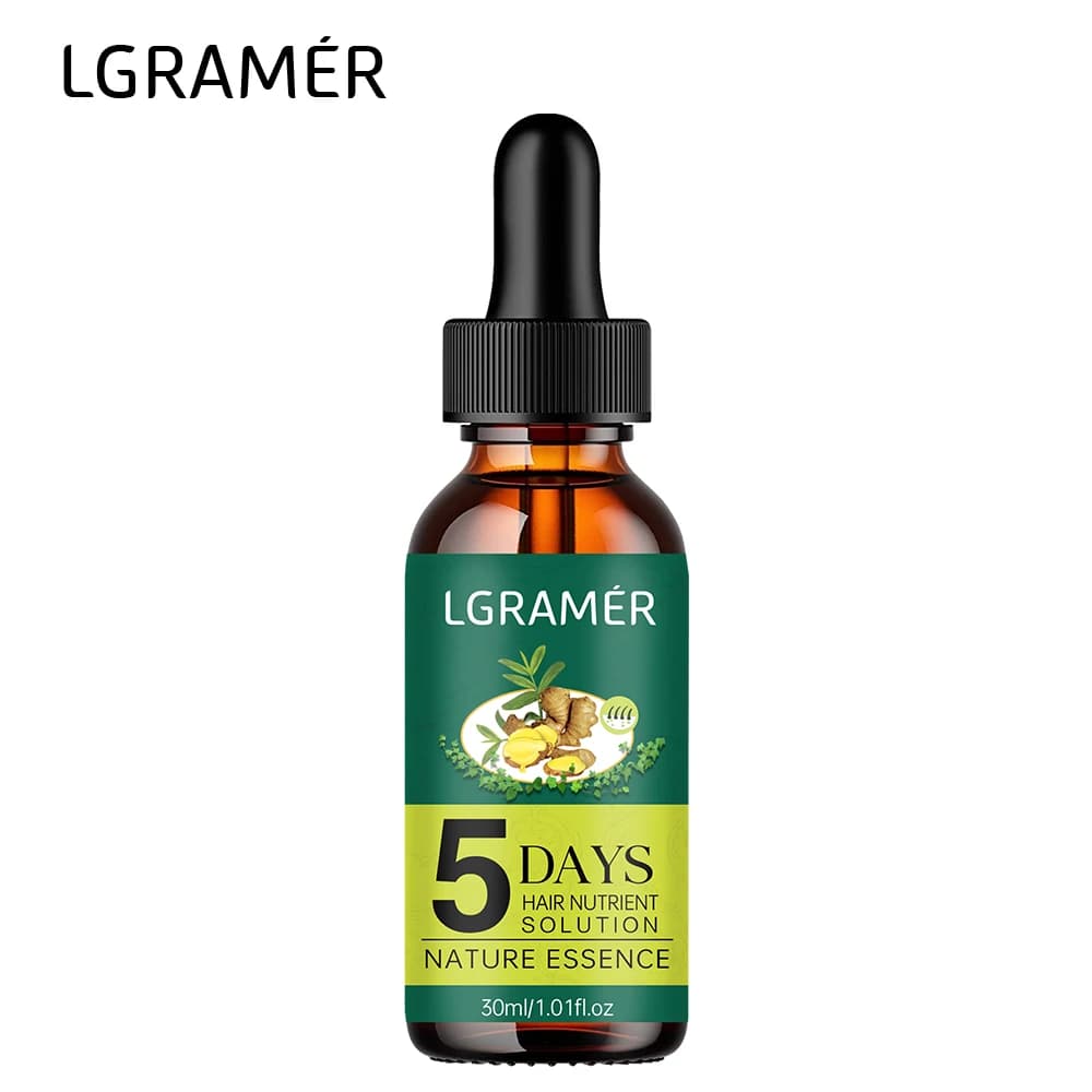 Gingembre plante naturelle soin des cheveux huile essentielle liquide de croissance