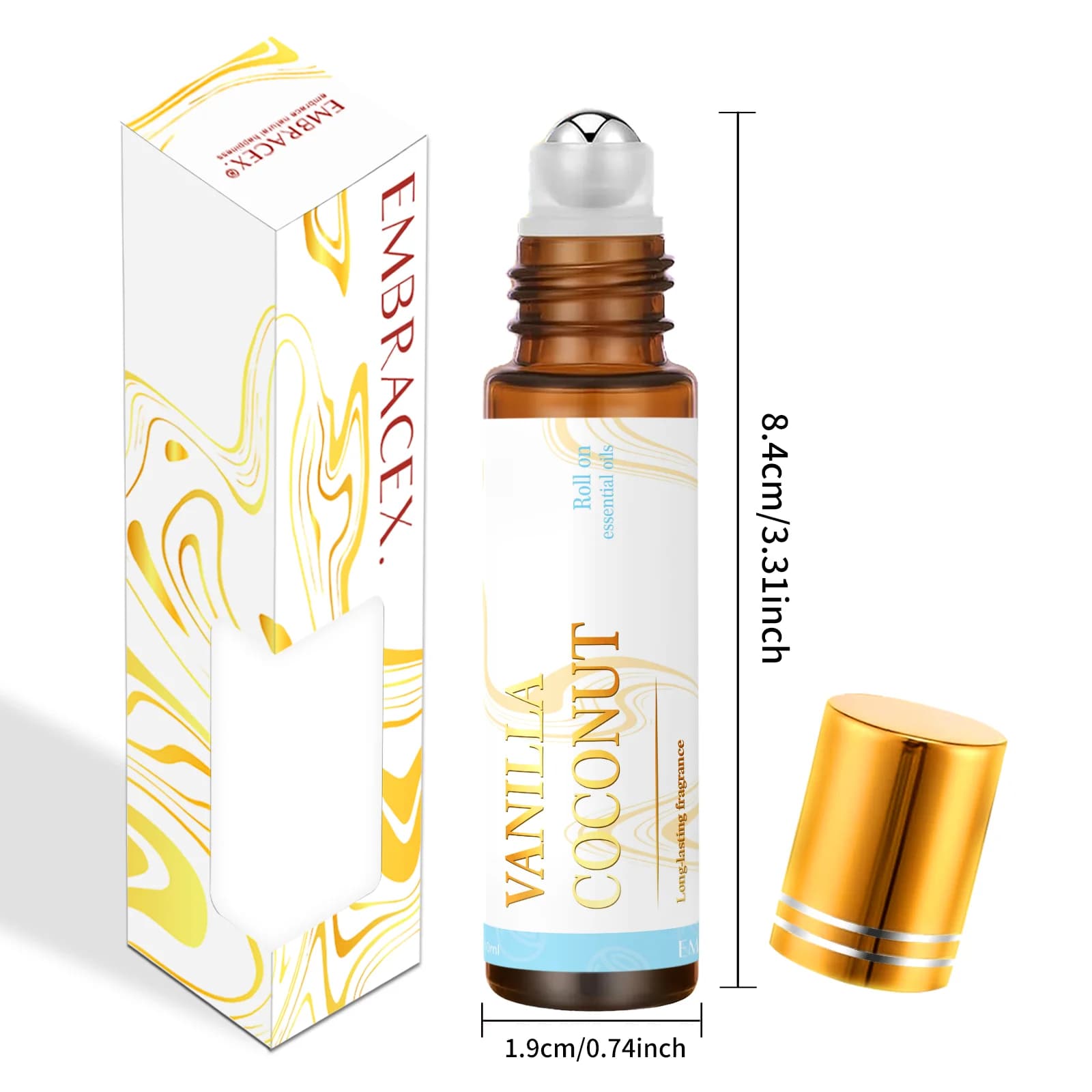 2PC/1PC Huiles Essentielles Naturelles à la Vanille et à la Noix de Coco, Arôme de Barbe à Papa et Guimauve, pour l'Aromathérapie Relaxante