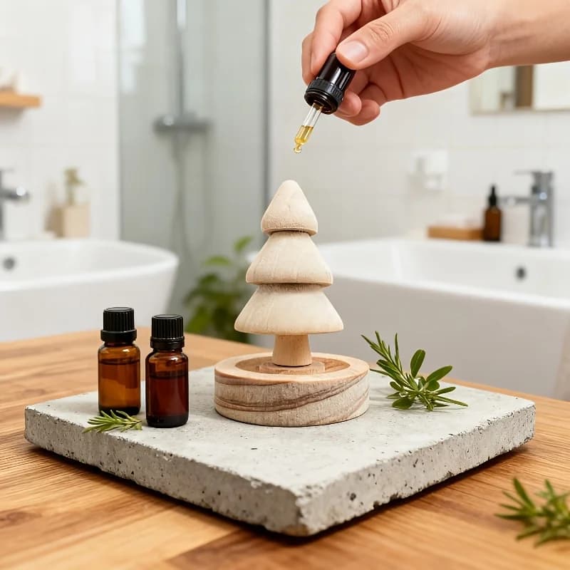 Diffuseur d'arôme d'huile essentielle d'arbre de noël, Grain de bois naturel, décoration de voiture, maison, hôtel, cadeau, désodorisant, diffuseur d'huile essentielle