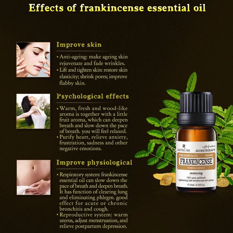 Huile essentielle d'encens pur 100% naturel