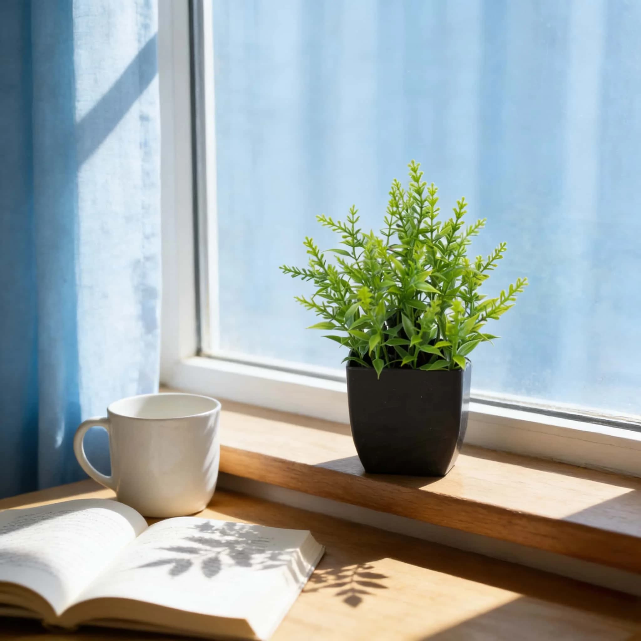 1 pièce Plante artificielle en pot d'eucalyptus réaliste avec pot noir