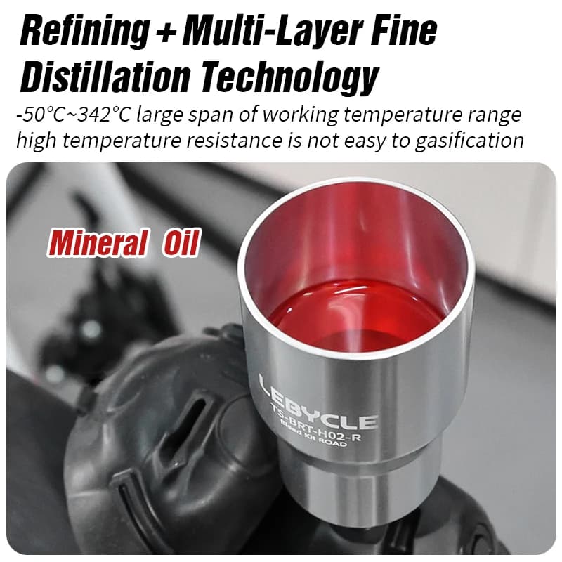 LEBYCLE huile minérale de frein de vélo 60ML DOT huile de frein hydraulique 60ML pour systèmes de freinage hydraulique de vélo Shimanod MGUARA Tektro