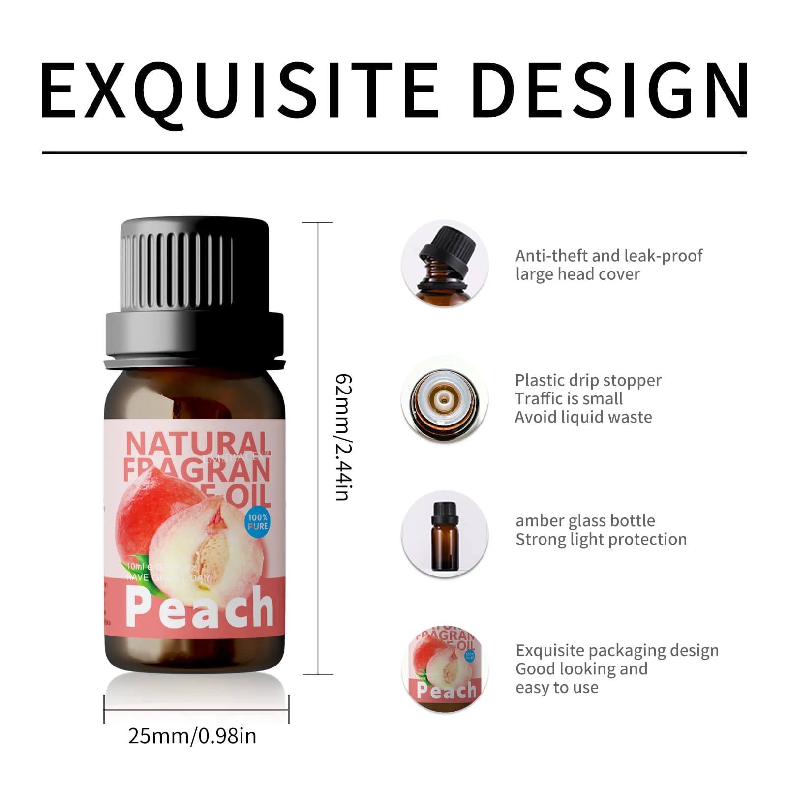 Huiles essentielles de pêche 10 ml