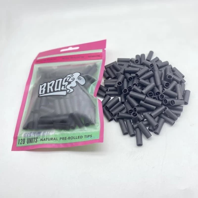 120 pièces 7MM pointes colorées par roulées pré-rolées naturelles pour papier roulant