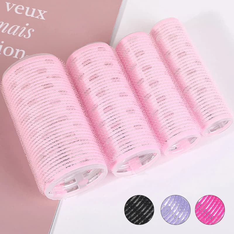 1pc grands bigoudis auto-adhésifs coiffure usage domestique bricolage magique style rouleau rouleau bigoudi cheveux femmes outils de beauté 3 Styles