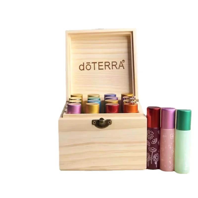 Boîte de rangement d'huiles essentielles en bois pour DoTERRA Young Living