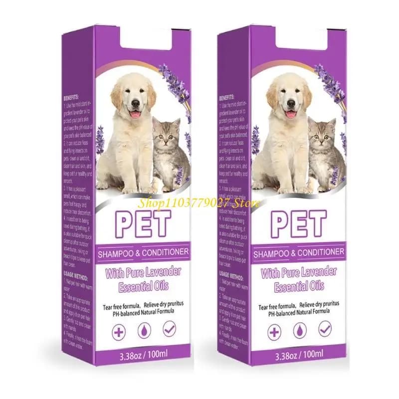 C4DF Lotion bain pour animaux compagnie sûre douce 100 pour les démangeaisons sensibles le shampooing peau