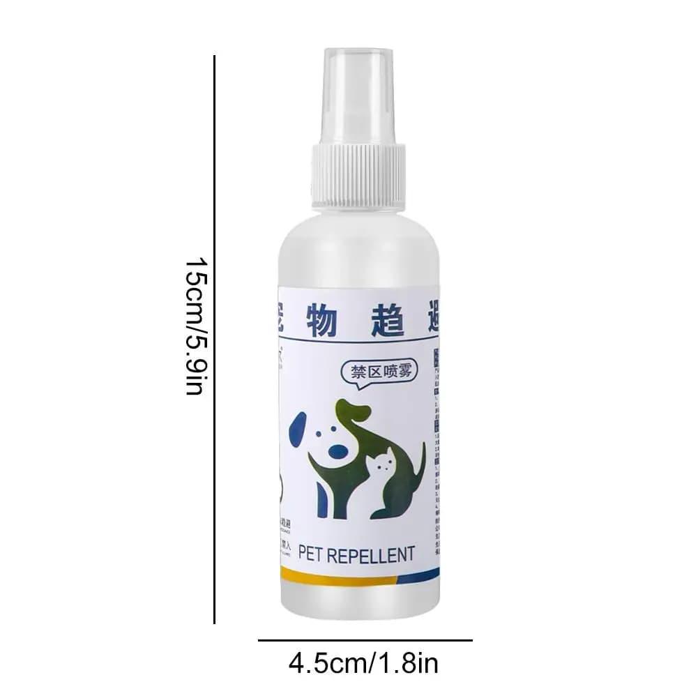 Spray répulsif pour urine de chien, 100ml, dissuasion pour chats, barrière intérieure pour animaux de compagnie, empêche les animaux de se disperser, anti-odeur, spray pour zones interdites