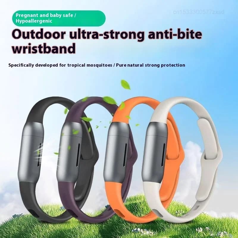 Bracelet anti-moustiques à l'huile essentielle de plantes naturelles, bracelet pour poignet, enfant, adulte, voyage en plein air, imperméable, résistant à la transpiration