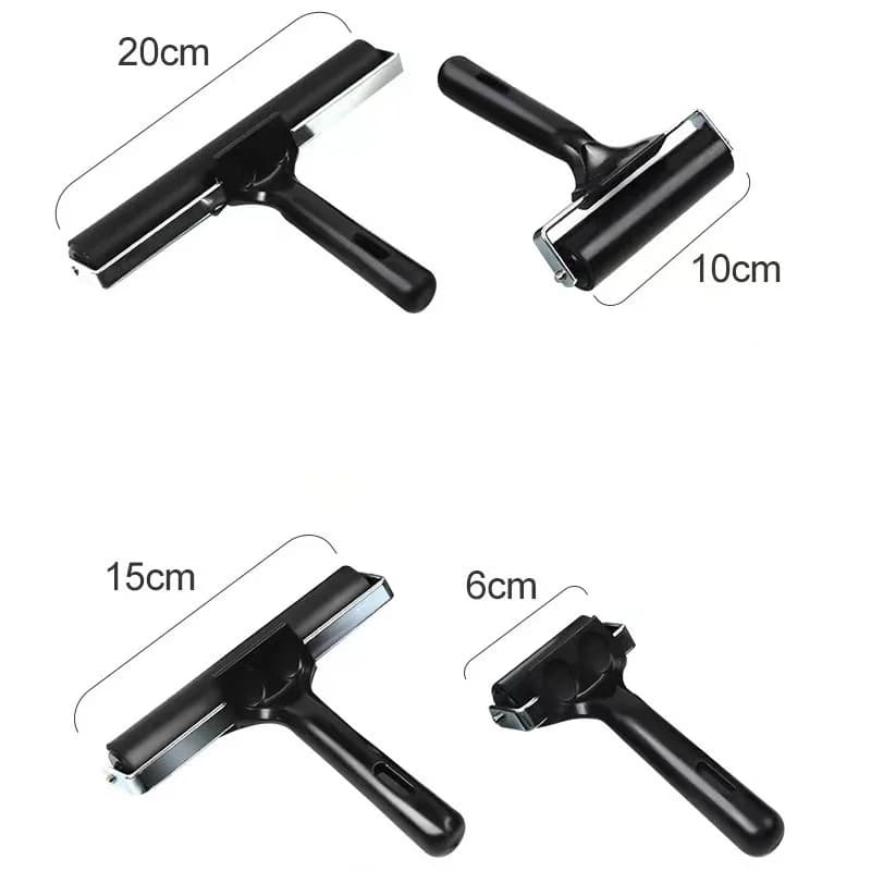 Rouleau de brayer en caoutchouc dur pour impression, 6/10/15/20 cm, pour peinture, artisanat, estampage, papier peint, scrapbooking, outil de peinture DIY
