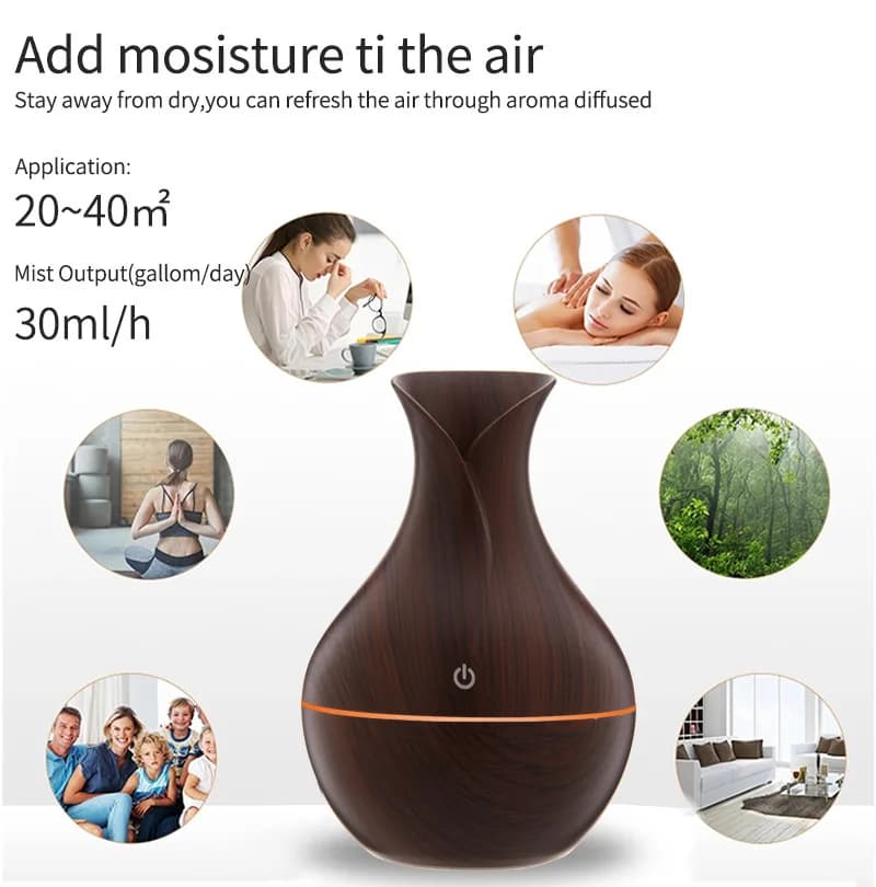 Humidificateur d'air diffuseur d'huiles essentielles