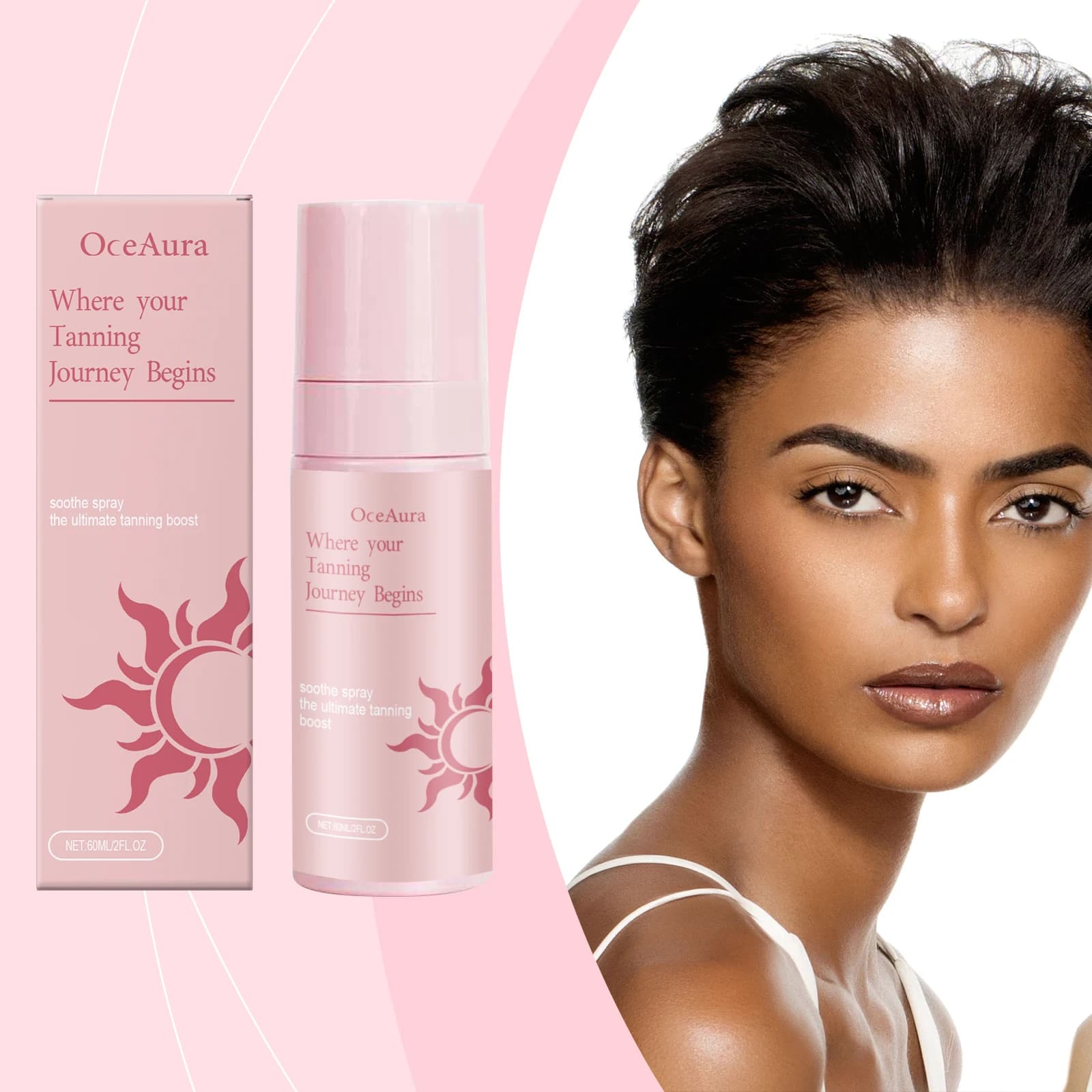 Spray autobronzant pour peau de blé