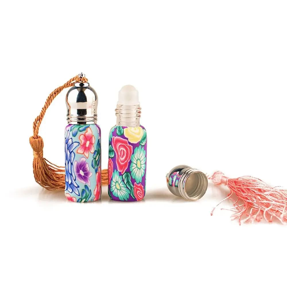 Bouteilles vides rechargeables à faire soi-même, flacons échantillons, flacons en verre à bille, flacons à bille pour huiles essentielles, flacons à bille